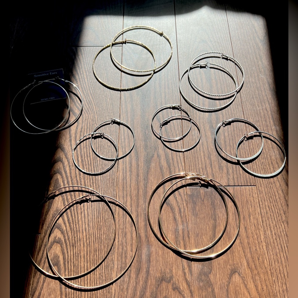 Hoop Earrings Bundle